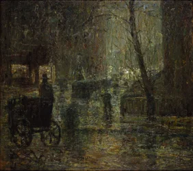 Wet Night, Gramercy Park (eső után, Nocturne)