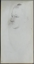 Vázlatfüzet, 45. oldal: Womans Face, 34 View.