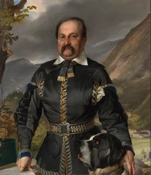 Német: Franz Anton Ritter von Jakomini bányászruhában