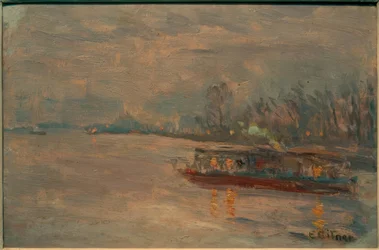 Alster-gőzös a külső Alster-tavon