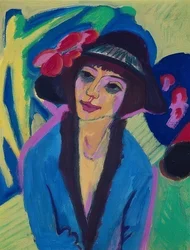 Gerda portréja. 1914 körül