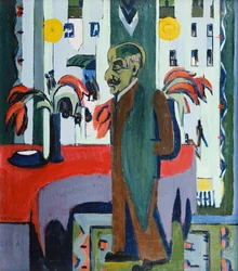 Max Liebermann a stúdiójában; Max Liebermann a műtermében, 1926