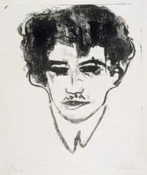 Önarckép. 1908 körül