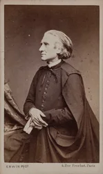 Liszt Ferenc zeneszerző portréja 1811-1886.