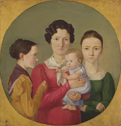 Malvine (1811-85), Hermine (1801-52), Adelheid (1824-82) és Ida Speckter (1809-94) nővérek, 1825