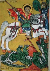 W.951 fol.78r Szent György és a Sárkány, A Boldogságos Szűz Mária csodáiból (vellum)