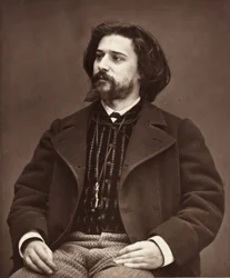 Alphonse Daudet francia regényíró, 1849-1897, c. 1876.