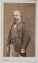 Giuseppe Palizzi (1813-1887) olasz festő portréja.