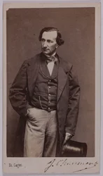 Jules Chaumont (-1866) portréja, (színész)