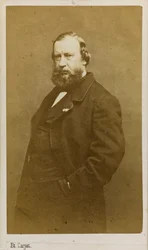 Constant Troyon művész portréja 1810-1865, 1860-as évek eleje.