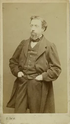 François-Auguste Gevaert zeneszerző portréja 1828-1908, c. 1870