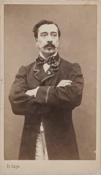 Alfred Stevens festő portréja 1828-1906, c. 1870.
