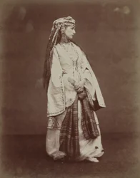Sarah Bernhardt Zaire-ben, Voltaire, 1874.