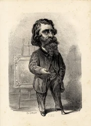 repülő levél - Illusztráció: Etienne Carjat (1826-1906): Művészet - Festőművészek, Diaz Narcisse Diaz de la Pena (1807-1876)