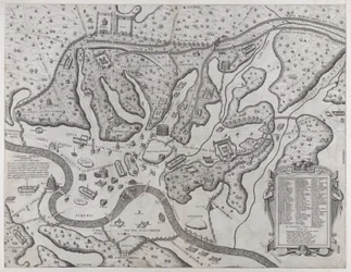 A római nagyszerűség tükre: Az ókori Róma és dombjai, nyugatról, 1573., 1573.