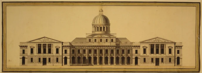 Az Egyesült Államok Capitoliumának terve, 1793 (tus, vízfesték és akvarell, papír)