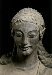 ETRUSCAN ART: Kr. e. 510-490 körül. Veius, szentély, Kr. e. 510-490 körül (terrakotta).