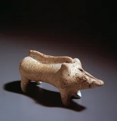 Malac alakú kerámia unguentarium, ie 580-560