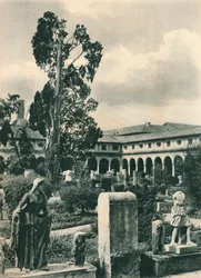 Kert a Diocletianus-fürdő Múzeumában, Róma, Olaszország, c1926 1927