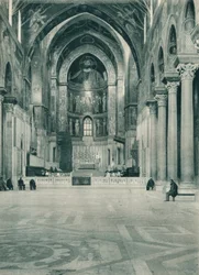 Monreale székesegyház belseje, Szicília, Olaszország, 1927