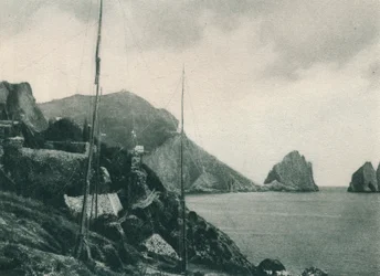 Marina Piccola madarászhálókkal, Capri, Olaszország, 1927