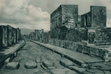 Utca a romok között, Pompeii, Olaszország, 1927
