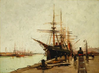 Egy kikötő