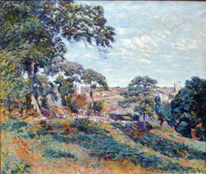 Corzant látképe, Creuse, 1910 körül (olaj, vászon)