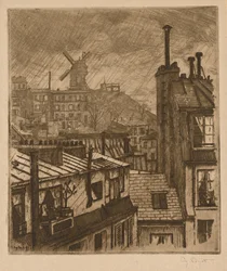 Montmartre, a Moulin de la Galette, 1897.