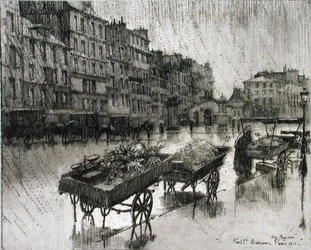 St. Antoine, a „Du Ier au XXeme: Les Arrondissements de Paris...” című művéből, 1903-ban (rézkarc)