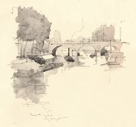 A Pont St Michel, 1915