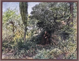 Egy magányban meditáló barát, 1919