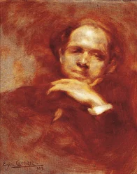 Pau Casals gordonkaművész, karmester és spanyol zeneszerző (1876-1973) portréja 1903 (olaj, vászon)