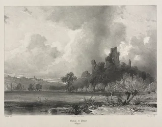 Festői és romantikus utazások az ókori Franciaországban. Bretagne: Chateau de Penhoet.