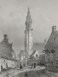 Festői és romantikus utazások az ókori Franciaországban. Bretagne: Roscoff templom