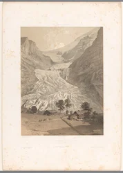 Kilátás a High Grindelwald-gleccserre Glacier Superior de Grindelwald (cím az objektumon) Arcok Svájcban és Savoyában (sorozat címe) La Suisse et la Savoie (sorozat címe az objektumon)