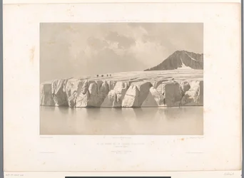 Kilátás a Märjelensee-re és az Aletsch-gleccserre Le Lac Merill et le Glacier d