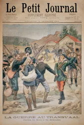 A transzvaali háború: Búrok és Afrikanerek Uniója, a Le Petit Journal címlapja, 1899. december 10.
