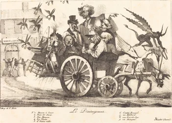 A cenzúra eltávolítása c. 1821. Alkotók: Eugene Delacroix, Charles Etienne Pierre Motte.