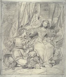 Hölgy és lovas, n.d.