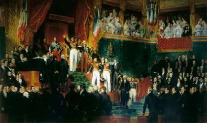 I. Lajos Fülöp királyi esküt tesz a képviselőház előtt, 1830. augusztus 9.