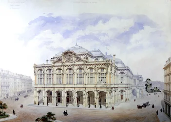 A párizsi Garnier Opera 1850-ben, Eugène Viollet-le-Duc (1814-1879) alkotása