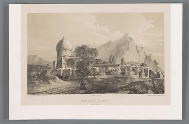 Imamzadeh Komijan kilátása Irakban-i Ajamban Imâm Zadeh à Koumichâh (Irak Adjemi) (cím a tárgyon) Perzsa tájak (sorozat címe) Perse modern (sorozat címe)