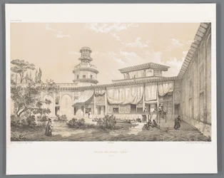 Char Bagh palota Iszfahánban Palais du Tchar-Bach Ispahan (cím a tárgyon) Perzsa tájak (sorozat címe) Perse modern (sorozat címe)