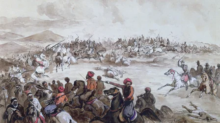 Abd el-Kader törzsének (1808-83) elfogása Henri d