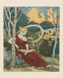 Az erdőben, 1899 körül.