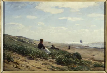 E. Dücker, a dűnén