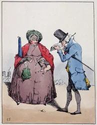Couple de bourgeois, Jardin du Luxembourg – Eugene Forest „” Souvenirs d