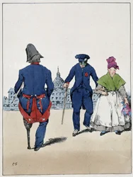 Les Invalides – Eugène Forest „Souvenirs d’un loâneur” című művében, 1830 körül.