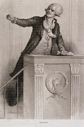 Georges Jacques Danton (1759-94) portréja (metszet)